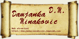 Damjanka Minaković vizit kartica